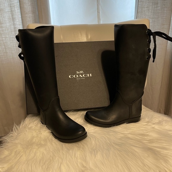 Coach Tristee Matte Rubber Boots